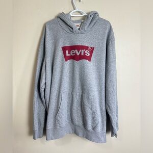 Levi's Size 3XL Gray Hoodie with Red Logo